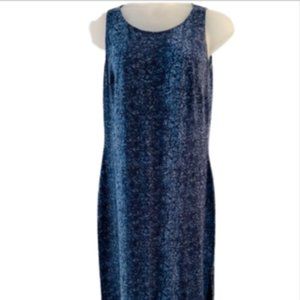 Blushe Impressions Blue Paisley Sleeveless Maxi 1X